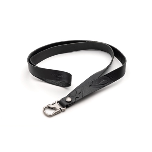 leather strap (WAVY) 20mm 銀黒バレル