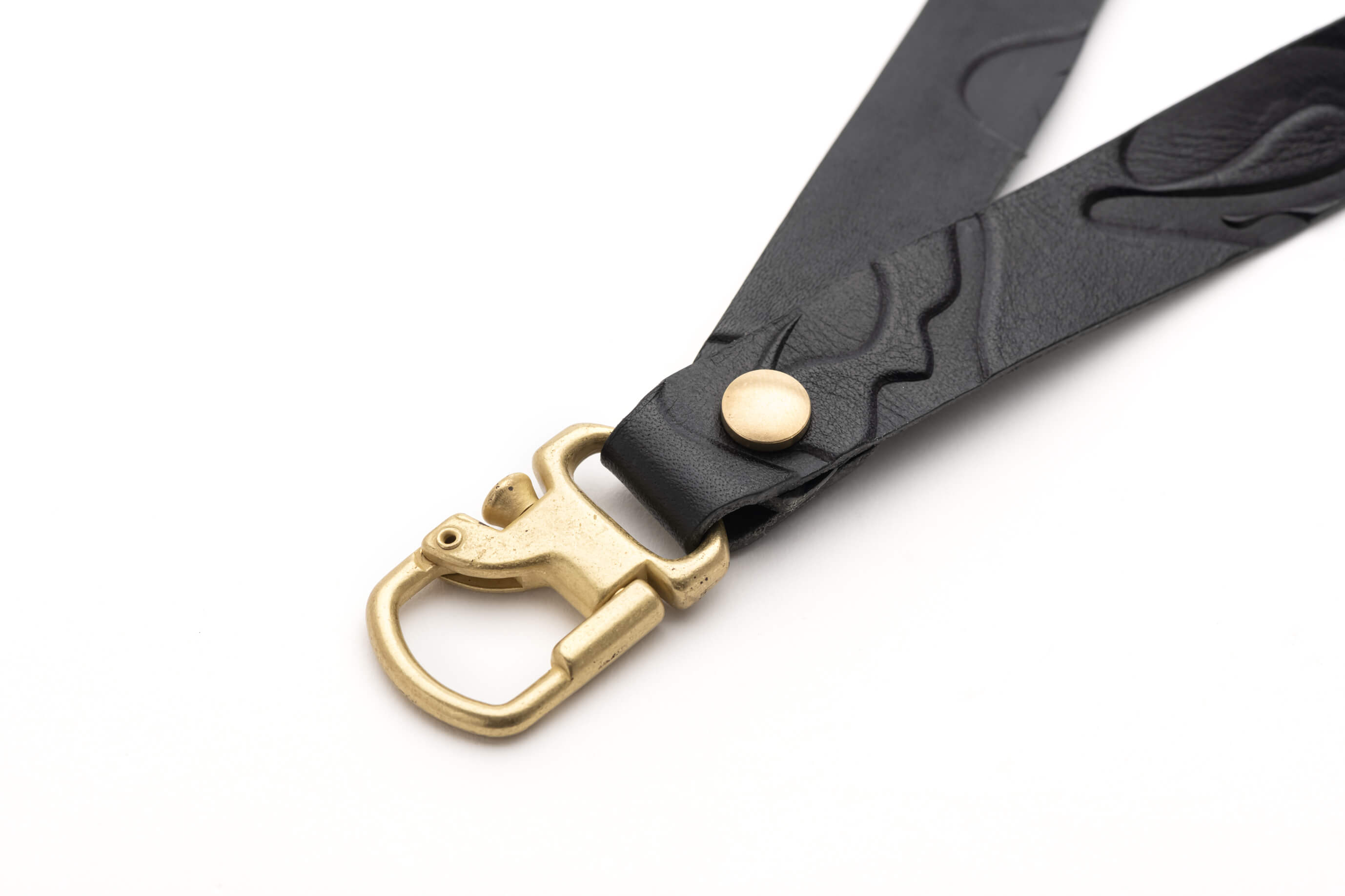 leather strap (WAVY) 20mm 燻し金サテーナ 画像2